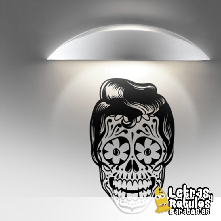 Hombre calavera floral