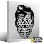Hombre calavera floral