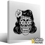 Mujer calavera floral