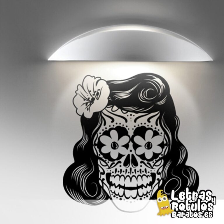 Mujer calavera floral