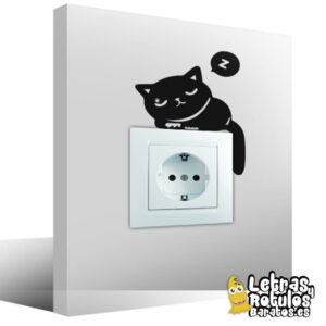 Gatito de un solo color dormido