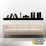 Vinilo Decorativo Skyline Madrid