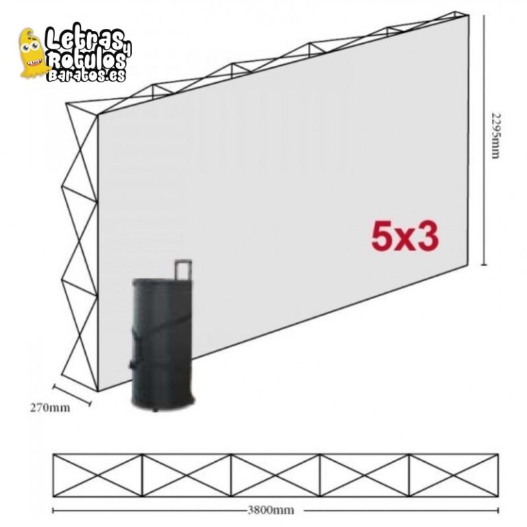 Pop Up 5x3 (380x230cm)