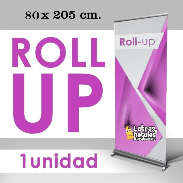 Roll up 85 x 205 cm. Gráfica personalizada