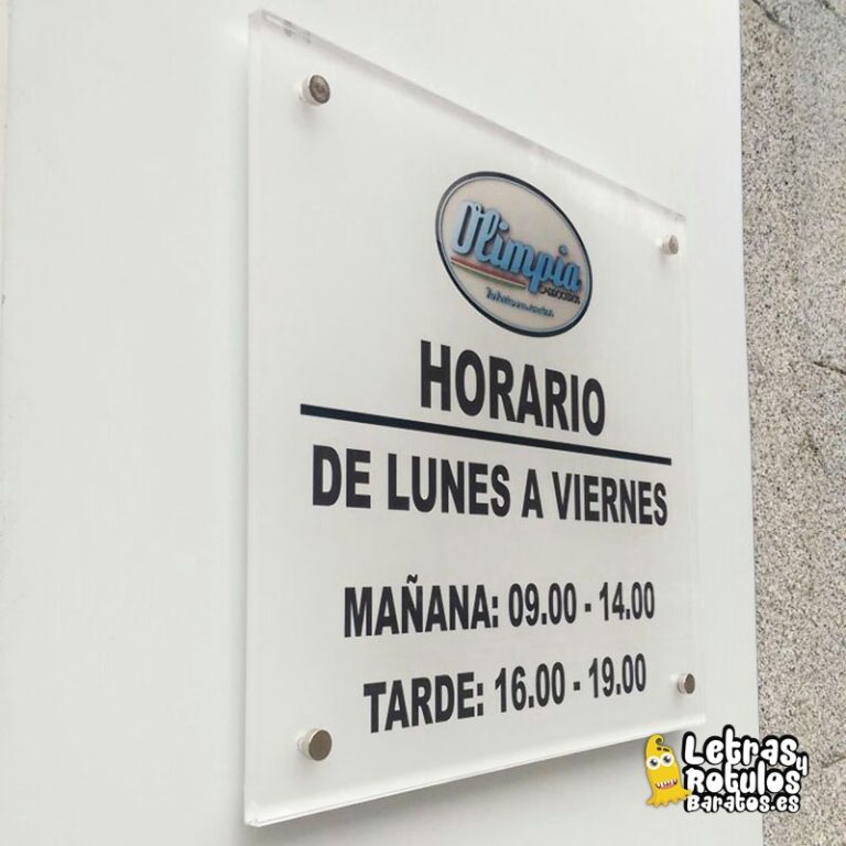 Placa Metacrilato Rotulada