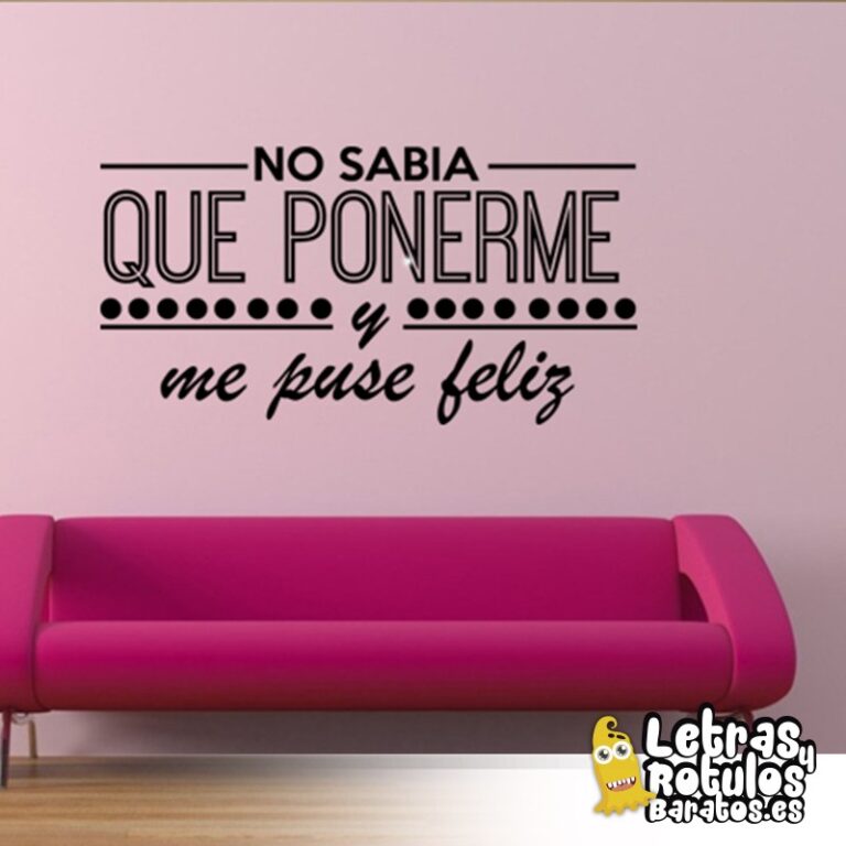 No sabía que ponerme