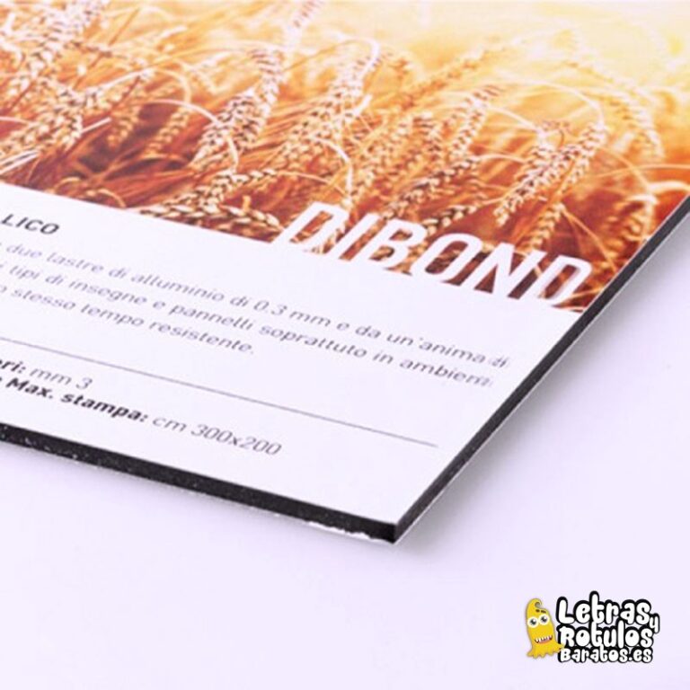 Dibond Aluminio Blanco Impreso