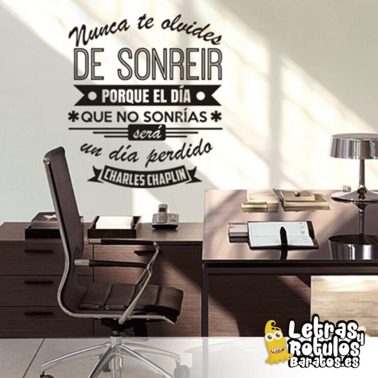 Nunca te olvides de sonreir