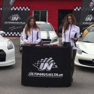 Mostrador Promocional Portátil Personalizado Última Vuelta.