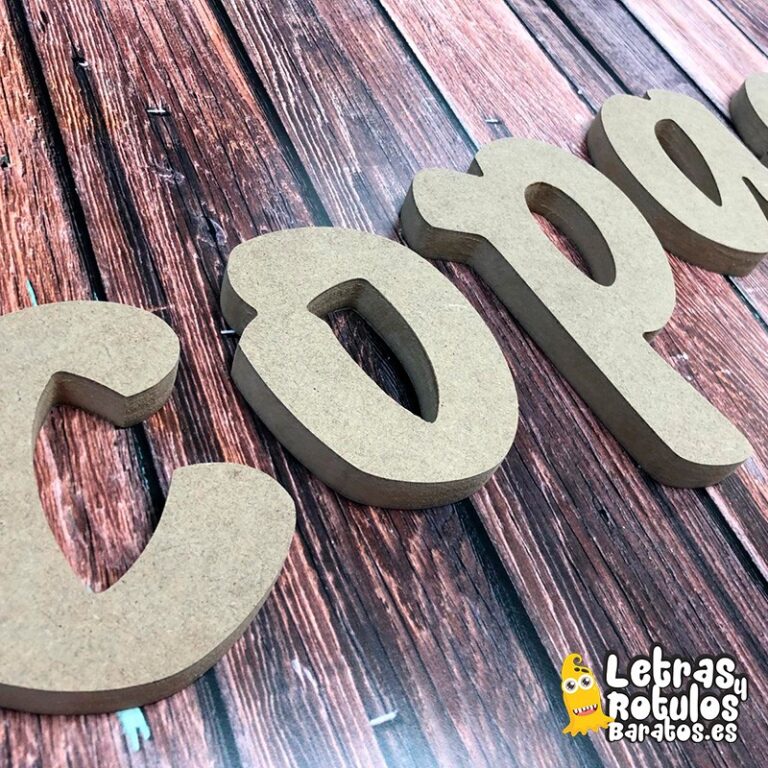 Letra Corpórea Madera DM - MDF