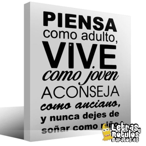 Piensa como adulto