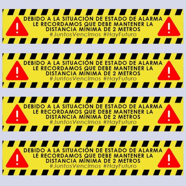 Pegatina Especial Precaución COVID19