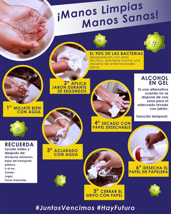 Cartel Informativo Especial COVID19 Lavado Manos