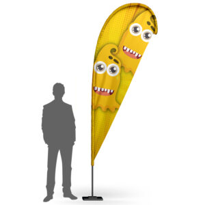 Bandera Lágrima Talla M 300 cm.