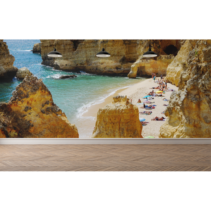 Foto-mural-playa-rocosa-cala-mar